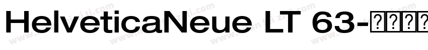HelveticaNeue LT 63字体转换